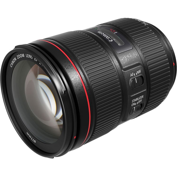 Lente Canon 24 105mm f/4L IS II USM – Lateral