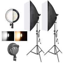 Kit Softbox Led Max 45w 50x70cm Iluminação Completa